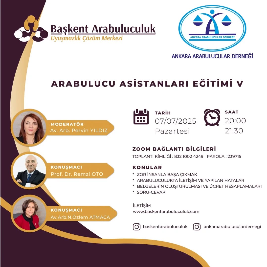 Arabulucu Asistanları Eğitimi V