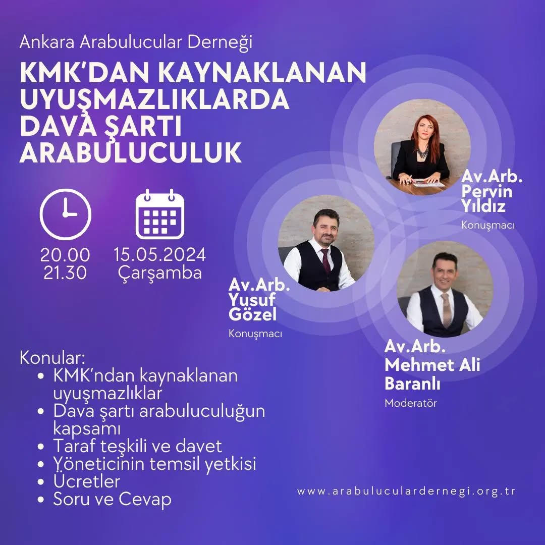 KMK'dan Kaynaklanan Uyuşmazlıklarda Dava Şartı Arabuluculuk